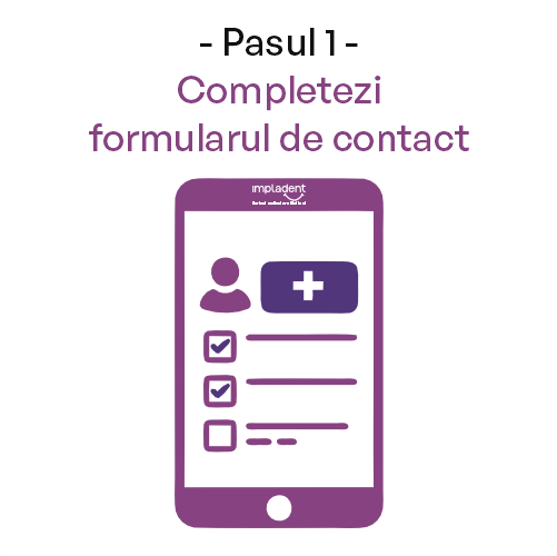 Dinti Ficsi All-on-4 All-on-6 - Clinica IMPLADENT Sector 1 Bucuresti Pasul 1